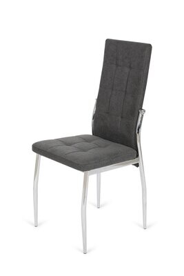 SILLA COMEDOR SEGOVIA TAPIZADO PATAS CROMADAS ESTILO MODERNO SILLA COMEDOR SEGOVIA TAPIZADO PATAS CROMADAS ESTILO MODERNO