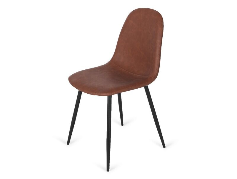 SILLA COMEDOR CORDOBA POLIPIEL CUERO VIEJO