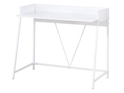 ESCRITORIO BLANCO ESTRUCTURA METALICA BLANCA ESTILO MODERNO