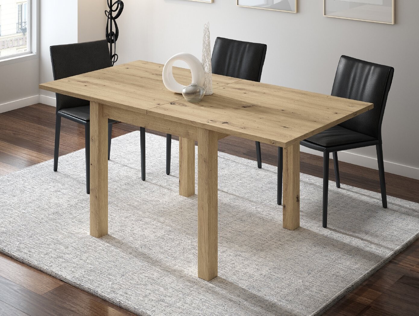 MESA COMEDOR EXTENSIBLE 100 DE 80 x 90 CM ESTILO MODERNO MESA COMEDOR EXTENSIBLE 100 DE 80 x 90 CM ESTILO MODERNO