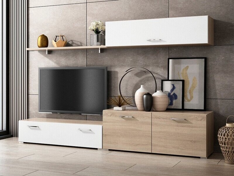 COMPOSICION DE SALON STAR ONE ESTILO MODERNO BLANCO/CAMBRIAN