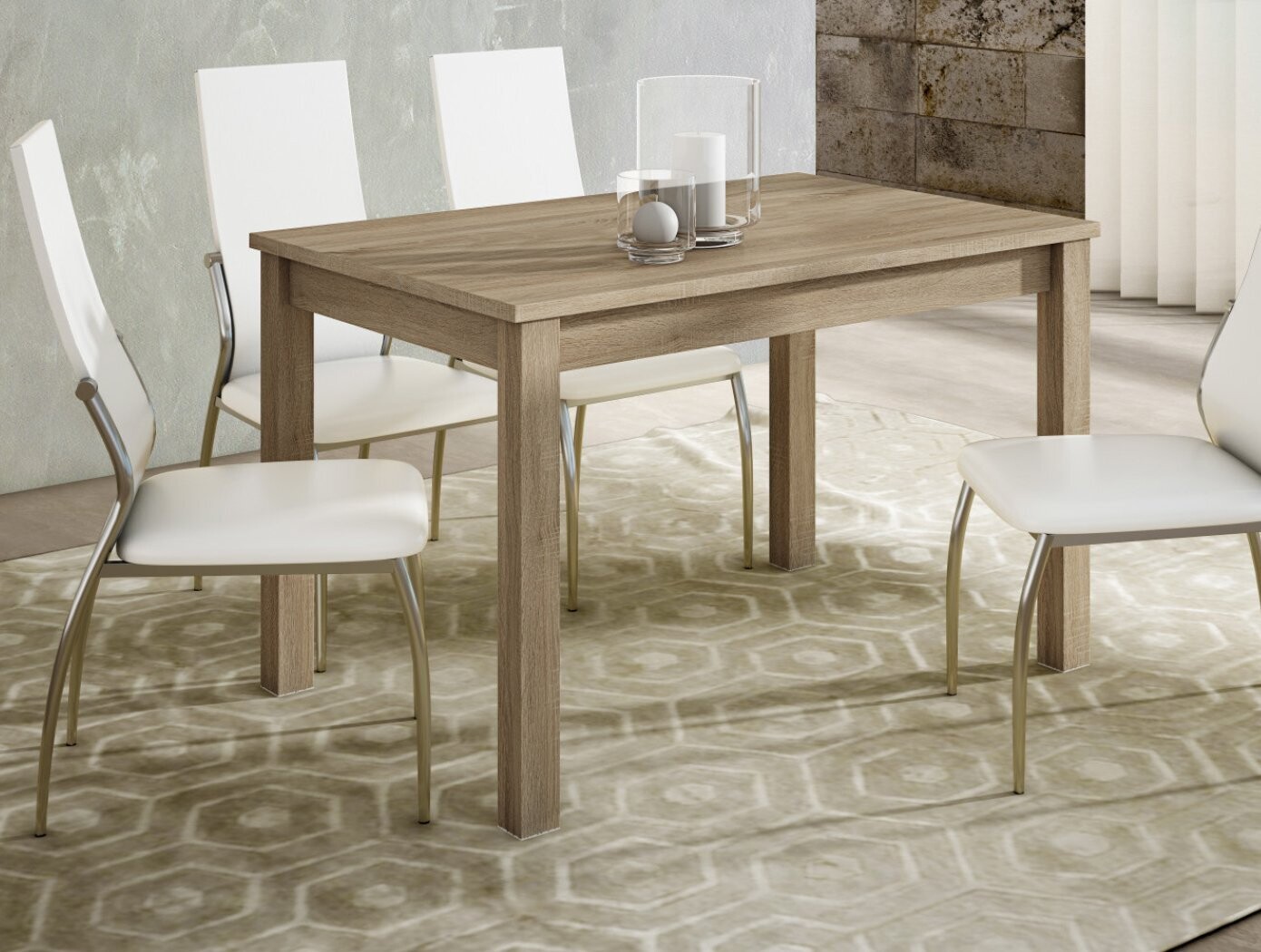 MESA COMEDOR EXTENSIBLE MODELO 88 120 x 80 CM MESA COMEDOR EXTENSIBLE MODELO 88 120 x 80 CM