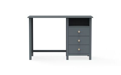 ESCRITORIO MAX 120 CM 3 CAJONES Y HUECO ESTILO NORDICO