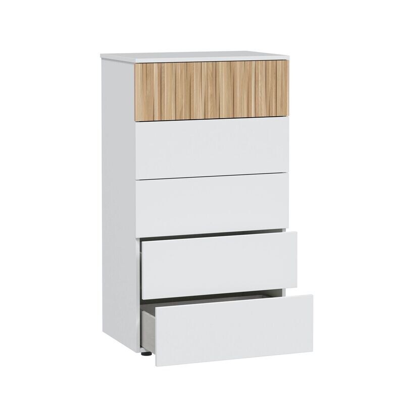 SINFONIER 5 CAJONES ESTILO NORDICO TEMPUS BLANCO ARTIK/NATUR