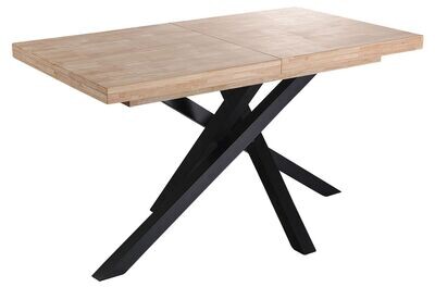 MESA COMEDOR EXTENSIBLE XENA 140 x 90 CM ROBLE ESTILO INDUSTRIAL MESA COMEDOR EXTENSIBLE XENA 140 x 90 CM ROBLE ESTILO INDUSTRIAL