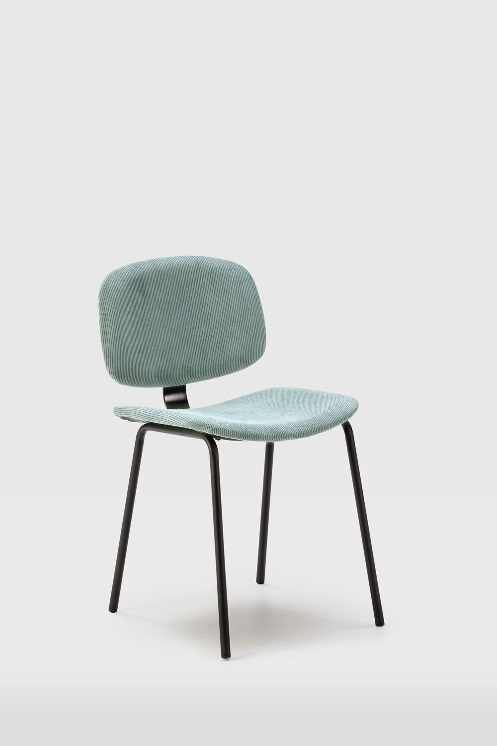 SILLA COMEDOR TAPIZADA ARUS ESTILO INDUSTRIAL PATAS METAL