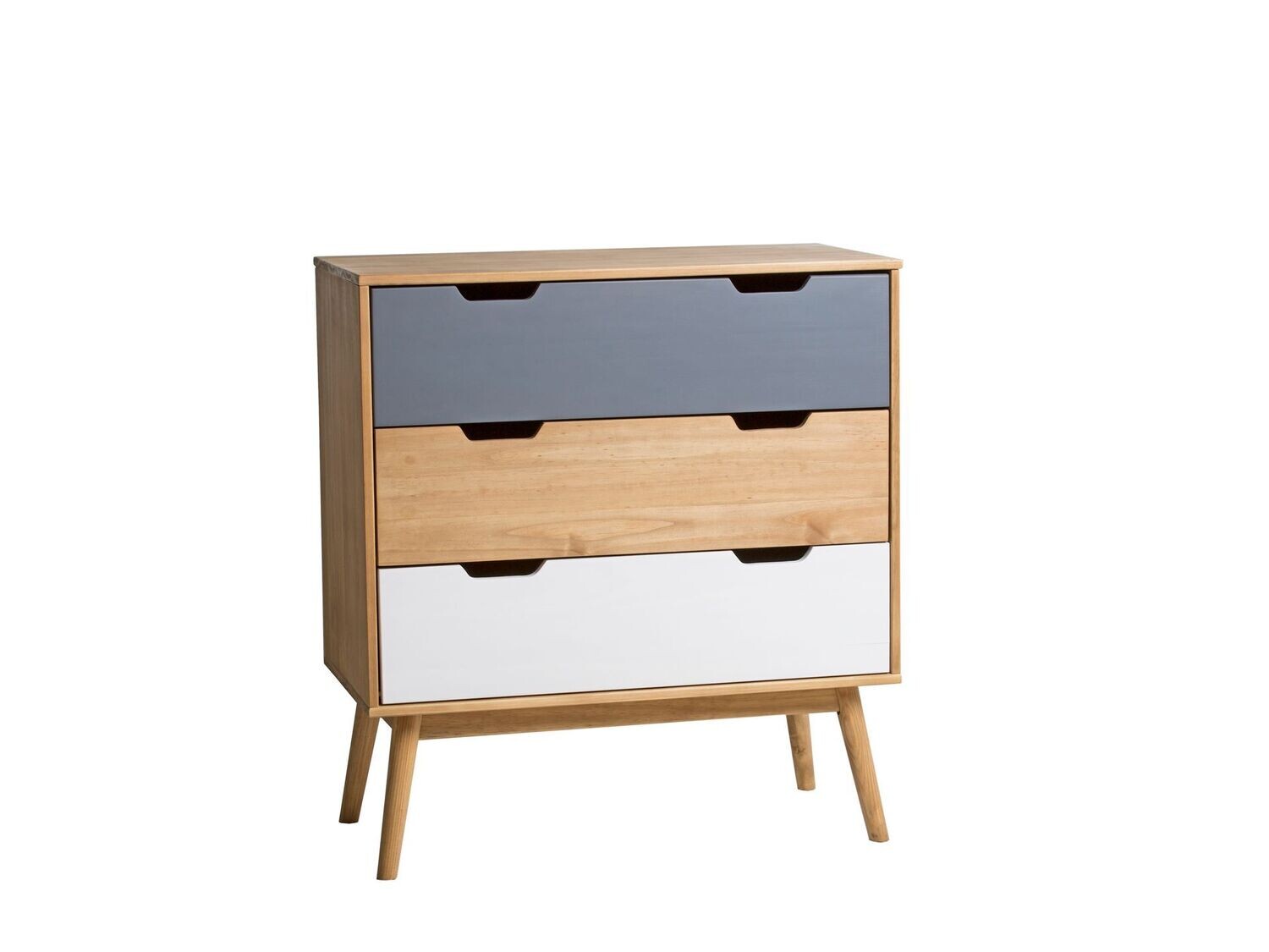 COMODA CUSCO 3 CAJONES CERA/GRIS TIZA/BLANCO ESTILO NORDICO COMODA CUSCO 3 CAJONES CERA/GRIS TIZA/BLANCO ESTILO NORDICO