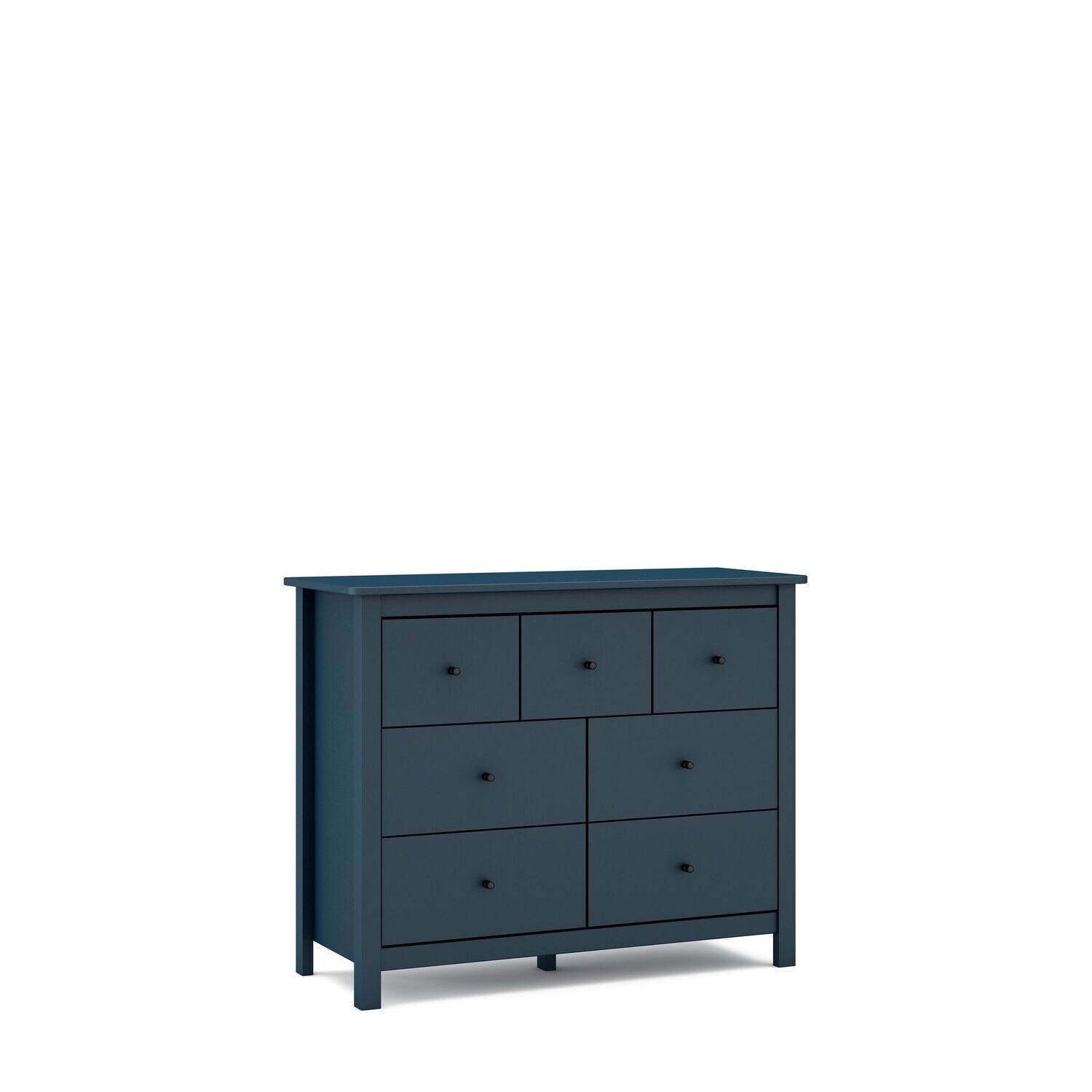 COMODA MISTI 4 + 3 CAJONES AZUL ESTILO NORDICO COMODA MISTI 4 + 3 CAJONES AZUL ESTILO NORDICO