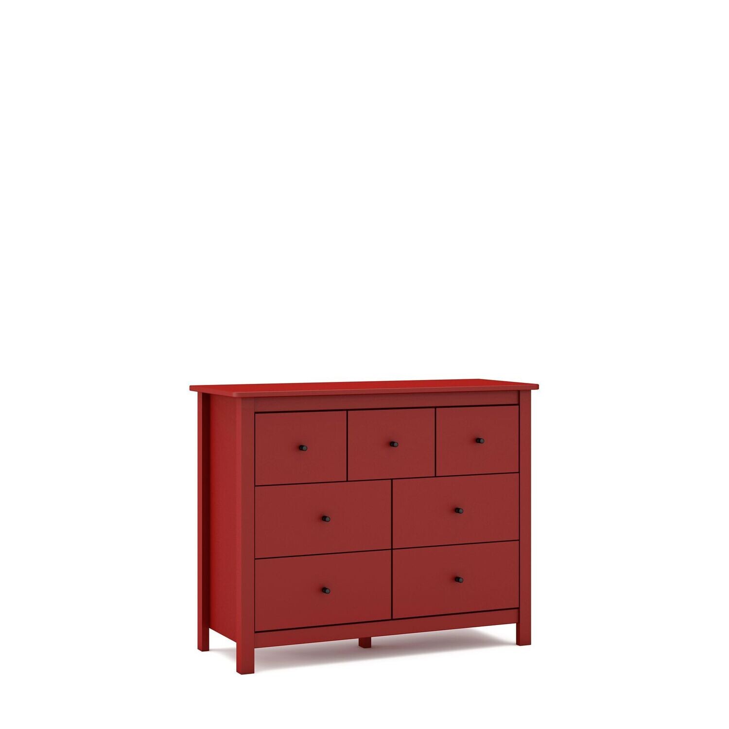 COMODA MISTI 4 + 3 CAJONES BURDEOS ESTILO NORDICO