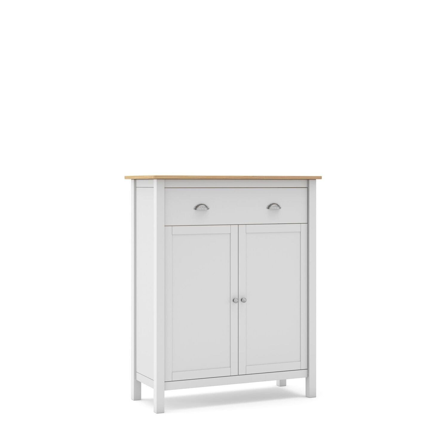 MUEBLE AUXILIAR MISTI 2 PUERTAS 1 CAJON BLANCO/ROBLE ESTILO NORDICO MUEBLE AUXILIAR MISTI 2 PUERTAS 1 CAJON BLANCO/ROBLE ESTILO NORDICO