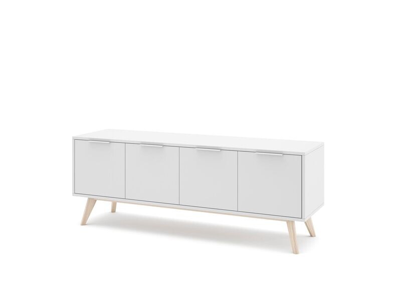 MUEBLE TV CAMPUS 4 PUERTAS BLANCO/CERA ESTILO NORDICO MUEBLE TV CAMPUS 4 PUERTAS BLANCO/CERA ESTILO NORDICO
