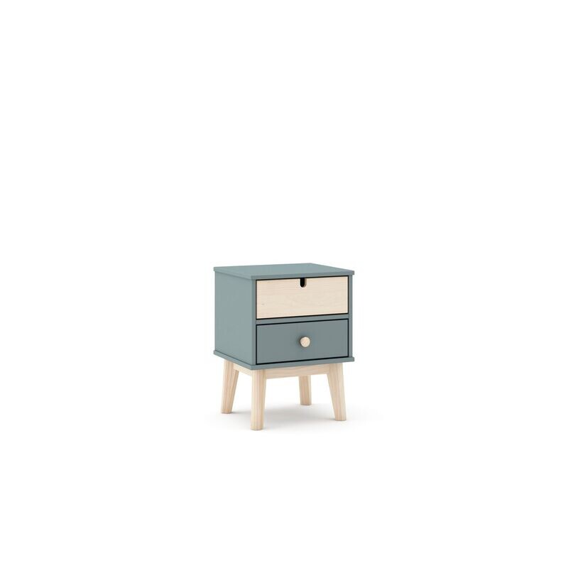 MESITA ESTEFANIA 2 CAJONES VERDE KAKI/CERA BLANCA ESTILO NORDICO MESITA ESTEFANIA 2 CAJONES VERDE KAKI/CERA BLANCA ESTILO NORDICO