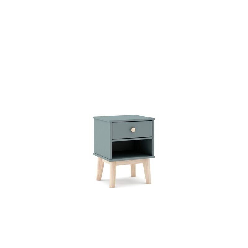 MESITA ESTEFANIA 1 CAJON HUECO VERDE KAKI/CERA ESTILO NORDICO MESITA ESTEFANIA 1 CAJON HUECO VERDE KAKI/CERA ESTILO NORDICO