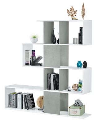 ESTANTERIA DECORATIVA ELFOS PLUS BLANCO ARTIK/CEMENTO ESTANTERIA DECORATIVA ELFOS PLUS BLANCO ARTIK/CEMENTO