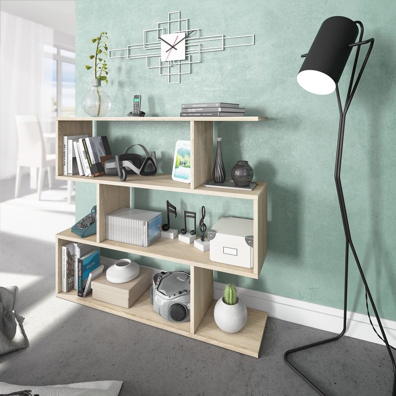 ESTANTERIA DECORATIVA BAJA DANERYS ESTILO MODERNO ESTANTERIA DECORATIVA BAJA DANERYS ESTILO MODERNO