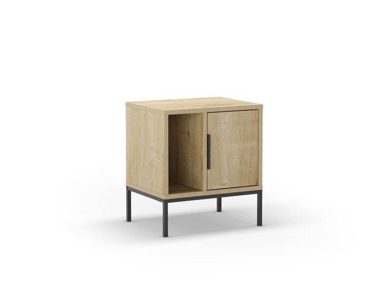 MESITA LANI 1 PUERTA 1 HUECO ROBLE PATA RECTA