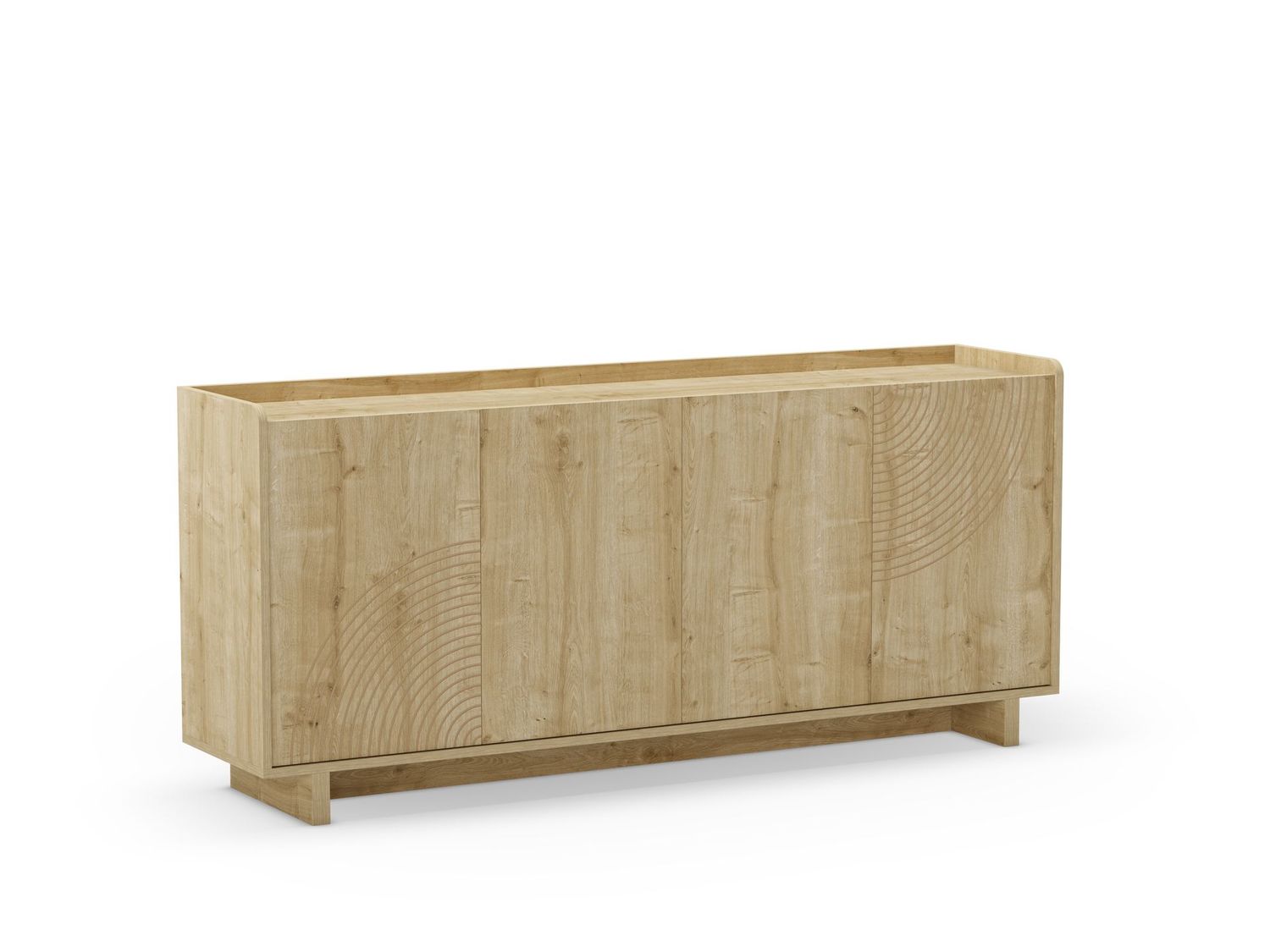APARADOR DAIRA 4 PUERTAS 180 CM ROBLE ESTILO INDUSTRIAL