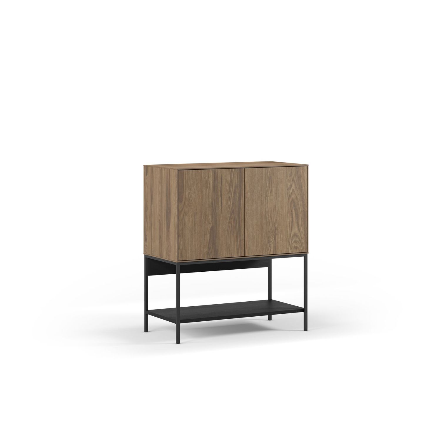 MUEBLE AUXILIAR AMIRA 2 PUERTAS ROBLE-UD/NEGRO MUEBLE AUXILIAR AMIRA 2 PUERTAS ROBLE-UD/NEGRO