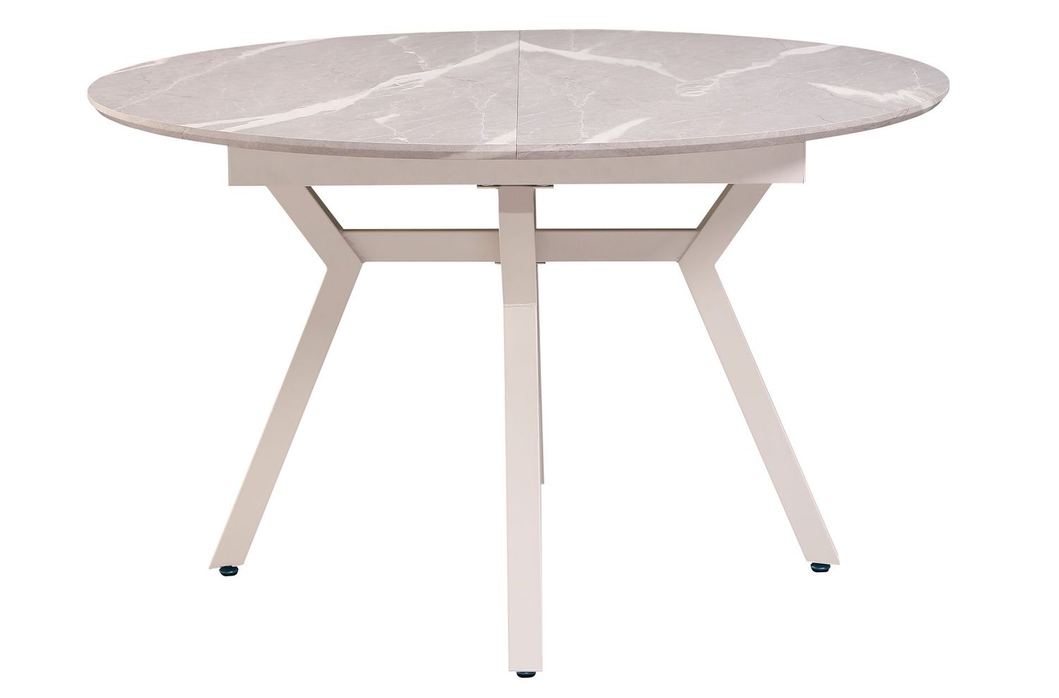 MESA COMEDOR REDONDA EXTENSIBLE PAUL 130 - 160 X 130 CM CERAMIC