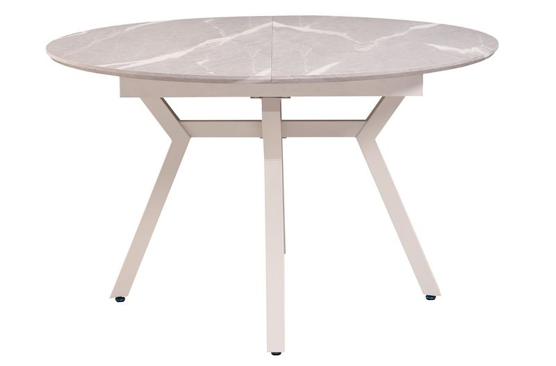 MESA COMEDOR REDONDA EXTENSIBLE PAUL 130 - 160 X 130 CM CERAMIC