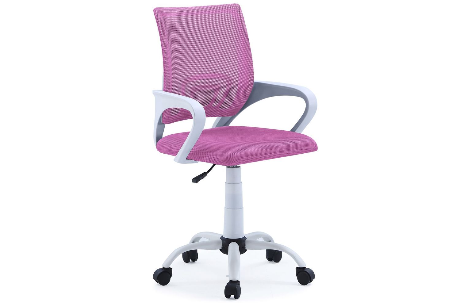 SILLA OFICINA GIRATORIA LINE RED TRANSPIRABLE ROSA ESTRUCTURA BLANCA. SILLA OFICINA GIRATORIA LINE RED TRANSPIRABLE ROSA ESTRUCTURA BLANCA.