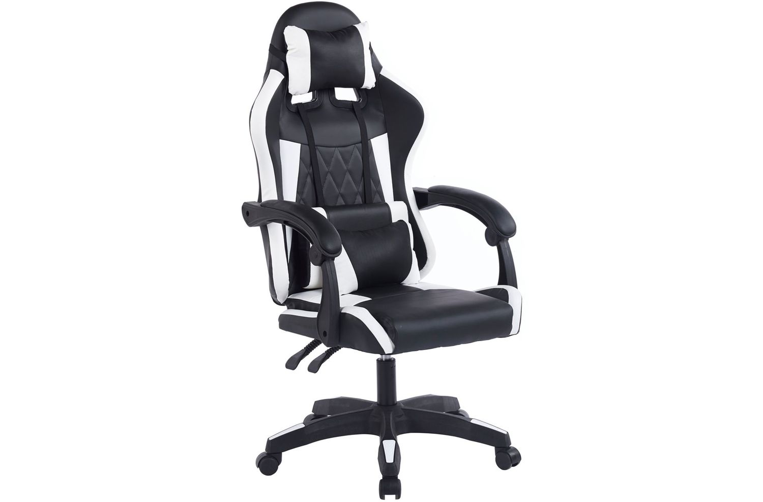 SILLON GIRATORIO GAMING MASTER SIMIL PIEL NEGRO / BLANCO SILLON GIRATORIO GAMING MASTER SIMIL PIEL NEGRO / BLANCO