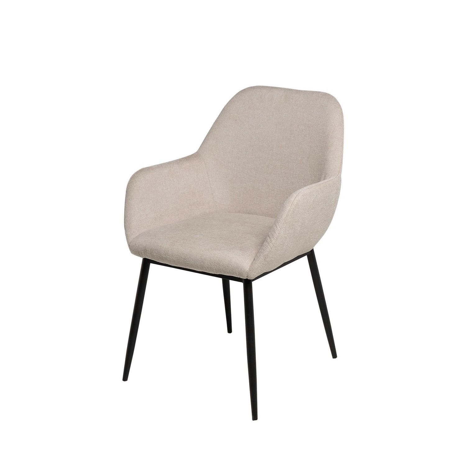 SILLA DE COMEDOR ISABELLA PATAS METALICAS  ESTILO MODERNO