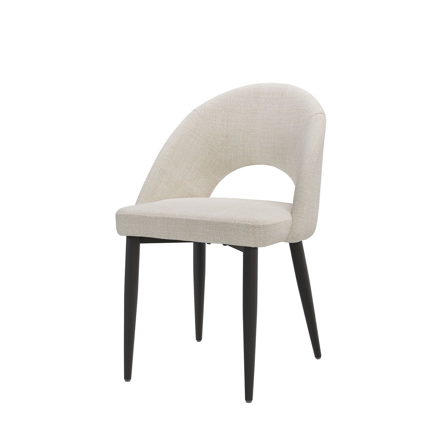 SILLA DE COMEDOR DORIS TAPIZADA PATA DE METAL ESTILO MODERNO