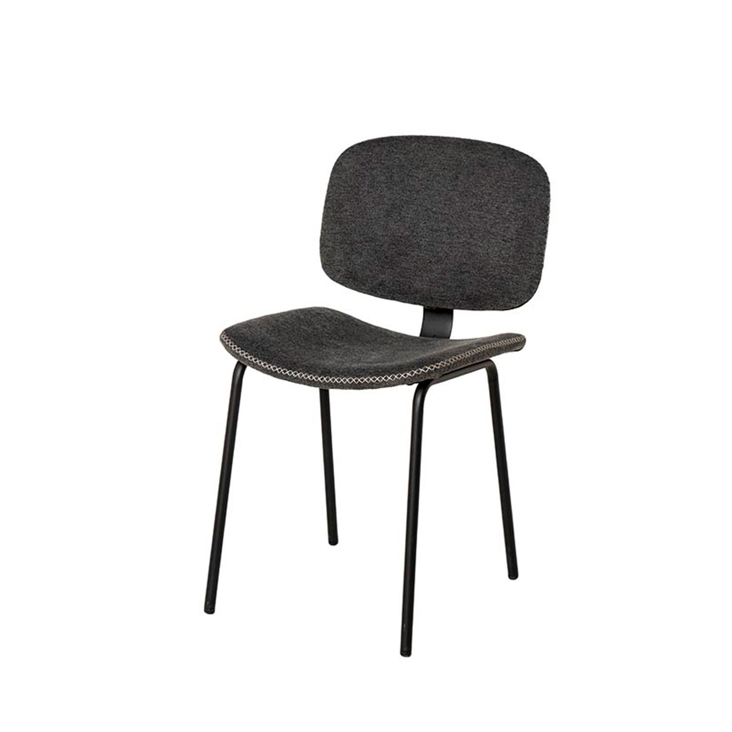 SILLA DE COMEDOR WINONA TAPIZADA CON PATAS METALICAS ESTILO MODERNO
