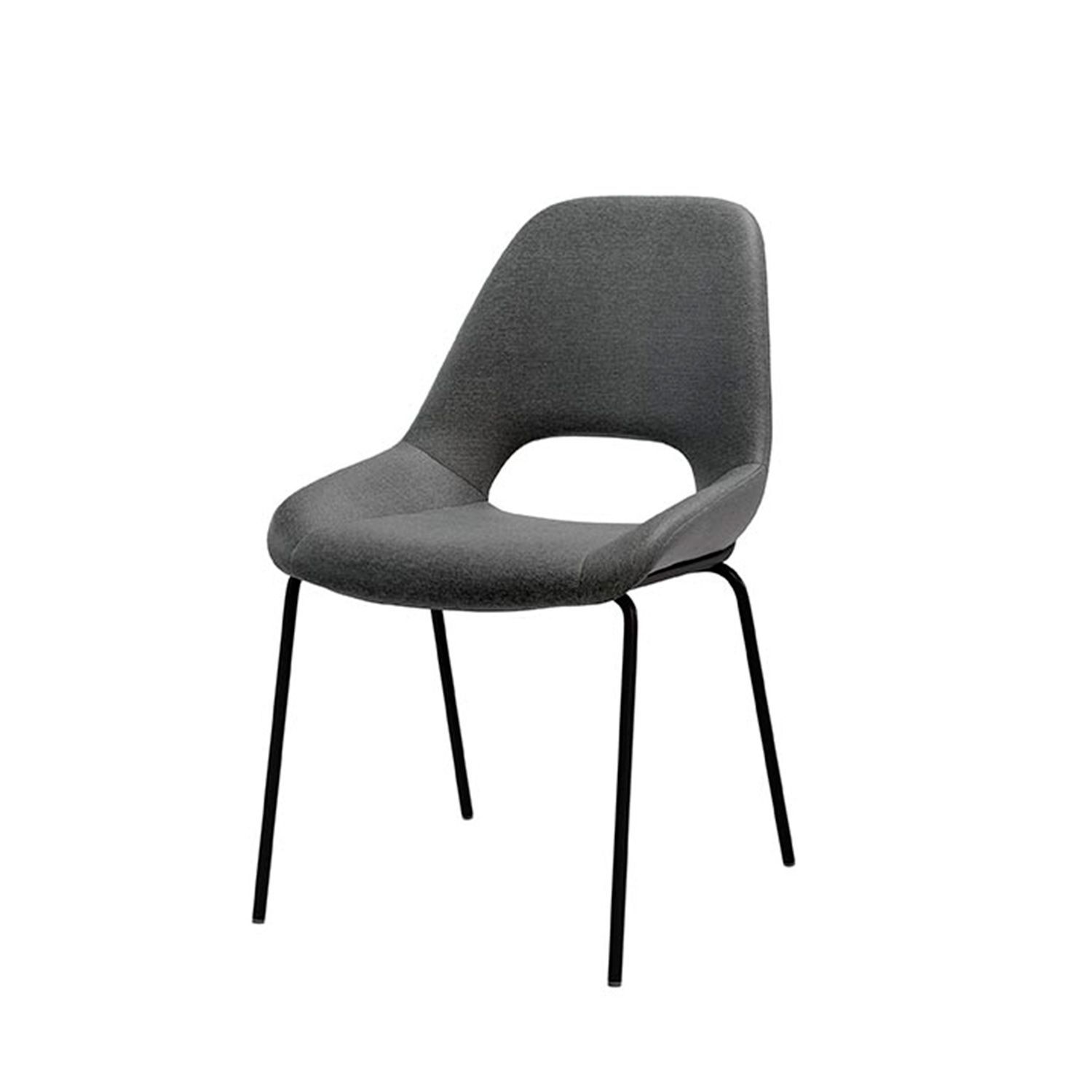 SILLA DE COMEDOR SIMONA TAPIZADA PATAS DE METAL ESTILO MODERNO