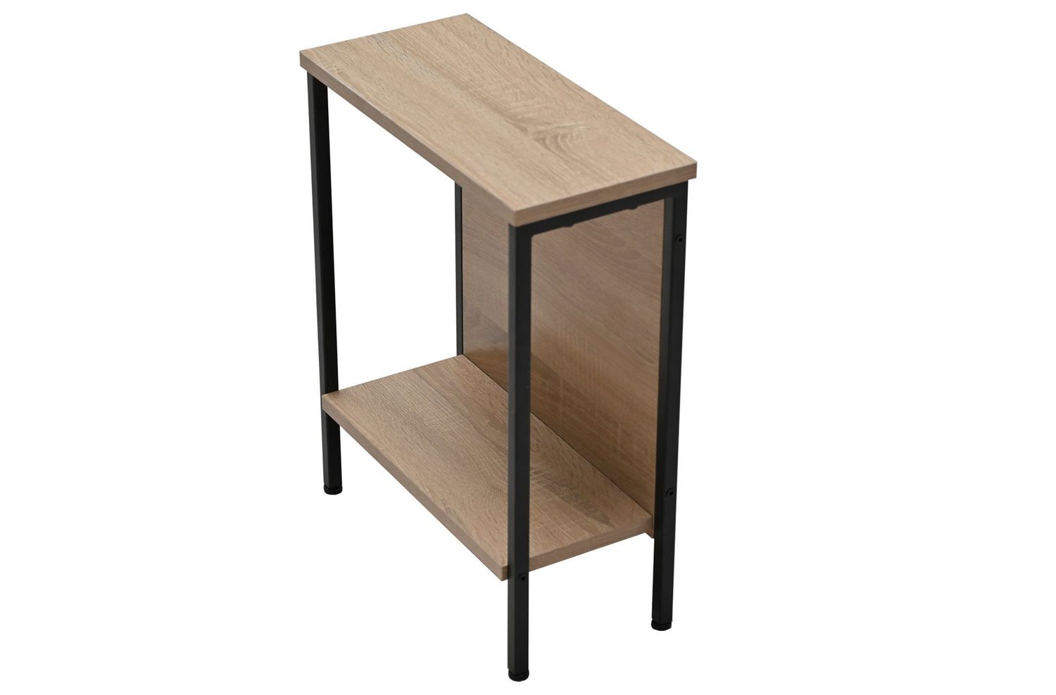MESA RINCON / SOFÁ DECK 40 x 18 CM OAK / NEGRO ROBLE Y METAL