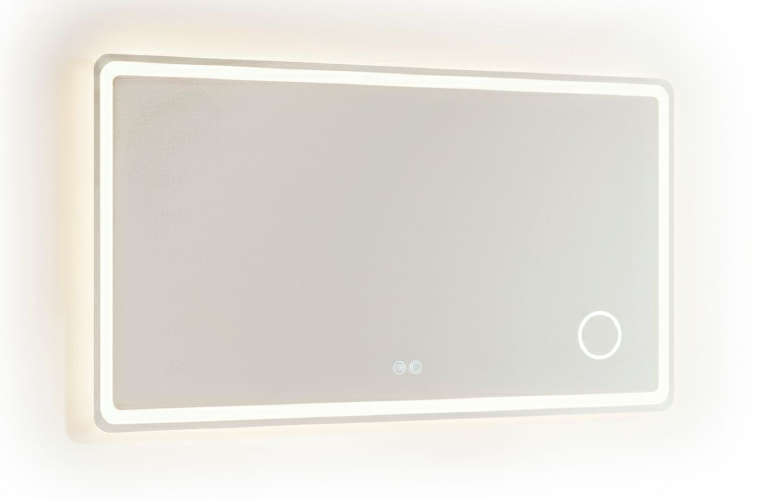 ESPEJO PARED CON ILUMINACION LED Y LUPA DE AUMENTO WATERPROOF 100 x 70 CM