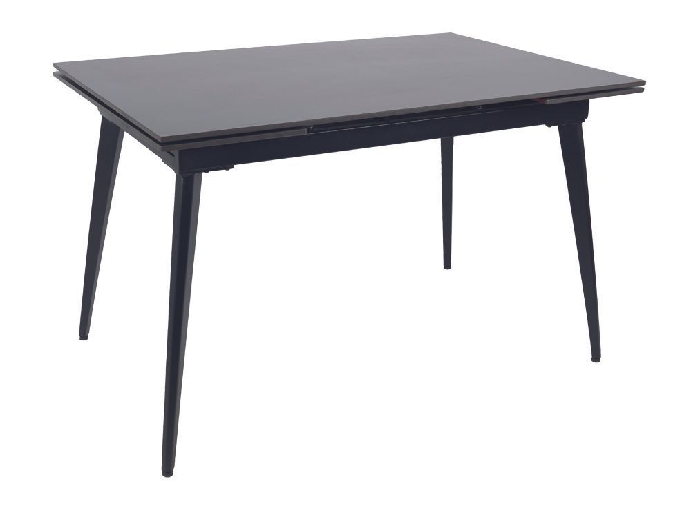 MESA DE COMEDOR EXTENSIBLE MONI CERAMICA GRIS OSCURO 120 x 80