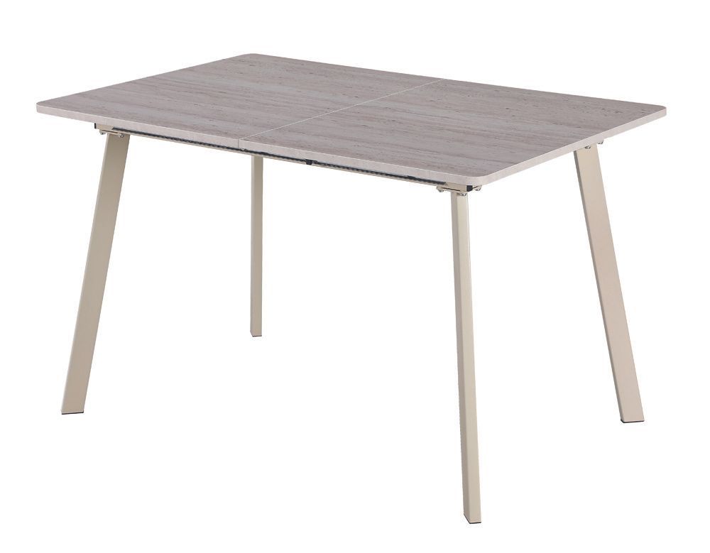 MESA DE COMEDOR EXTENSIBLE MELAMINA EFECTO ROCA 120 x 80 MIRANDA