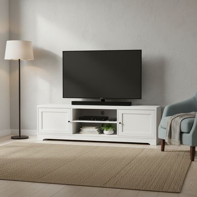 MESA TV OTTAVIA 160 CM BLACA ESTILO CLASICO MESA TV OTTAVIA 160 CM BLACA ESTILO CLASICO