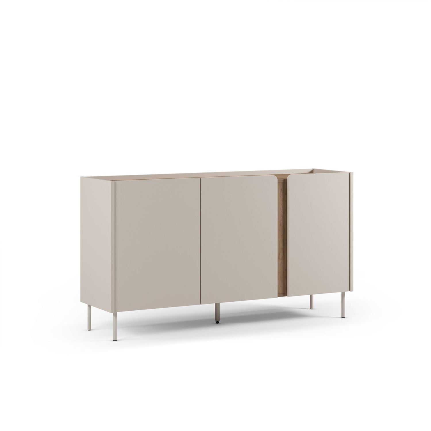 APARADOR LUCILE 3 PUERTAS 150 CM CREMA/SEPET APARADOR LUCILE 3 PUERTAS 150 CM CREMA/SEPET