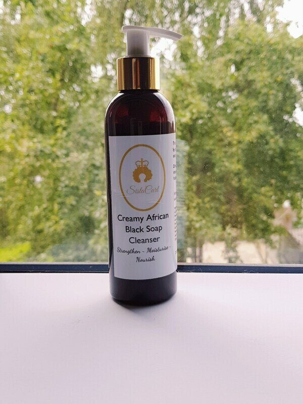Creamy African Black Soap cleanser