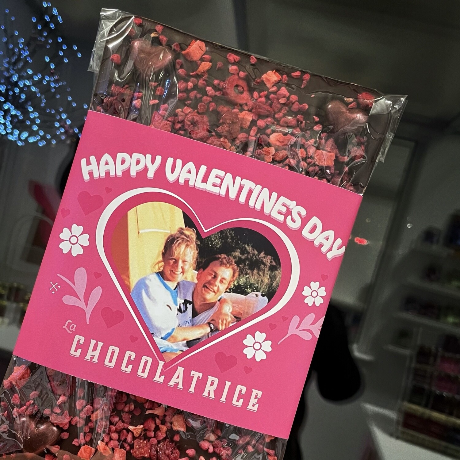 Create Your Own Giant Valentines Bar with Personalised Label (500g)