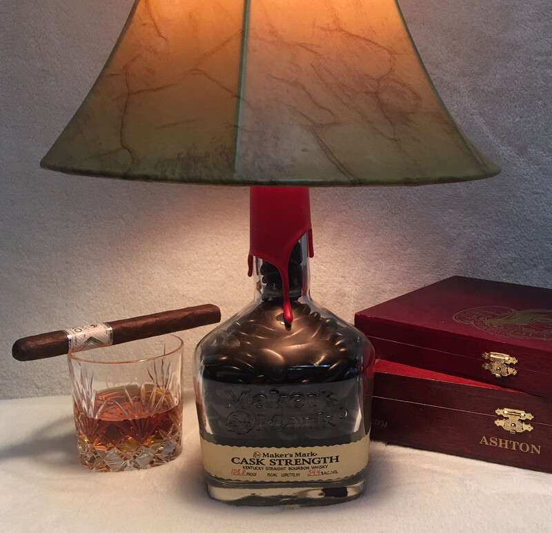 Marker’s Mark Cask Whisky Bourbon Bottle Lamp
