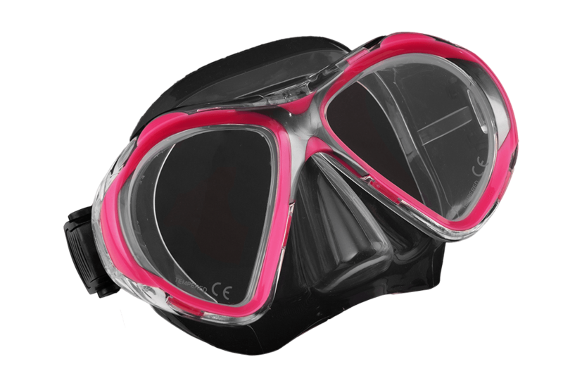 ScubaForce Vision II Mask Pink Transparent