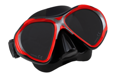 Scuba Force Vision II Mask Rot- Schwarz