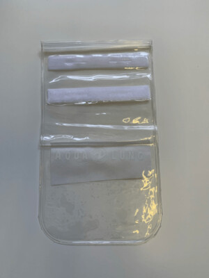 Drybag Transparent mitZipper und Klett Aqualung