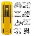Taucherstempel 602 - smart-stamp 38 x 14 mm, topaz/gelb