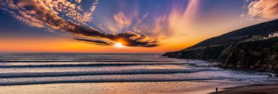 Saunton Sands evening surf North Devon