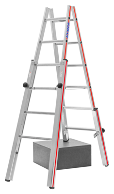 Escabeau double d&#39;escalier HE - 2x5 marches