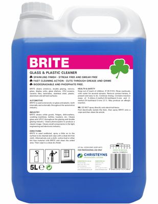 Brite Glass Mirror & Plastic Cleaner (5L)