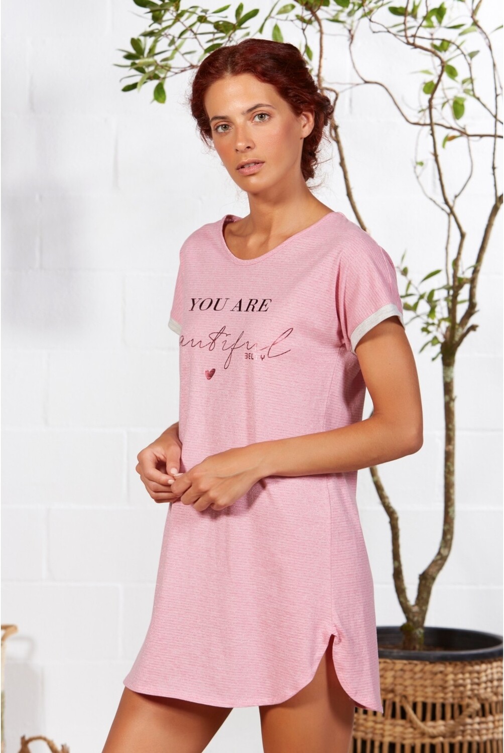 Camisola Belty Pink Lurex 