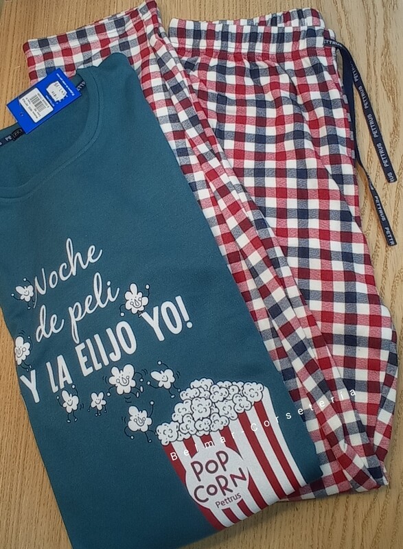 Pijama Pettrus 5633 Pop corn Cro
