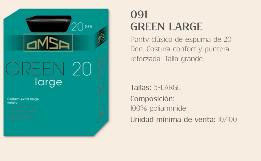 Medias Omsa Green Large