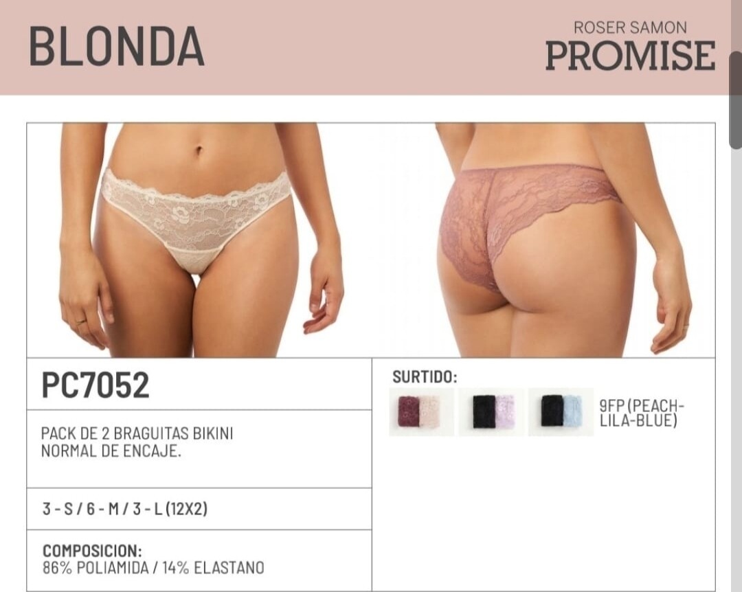 Pack 2 braguitas bikini PC7052 Promise
